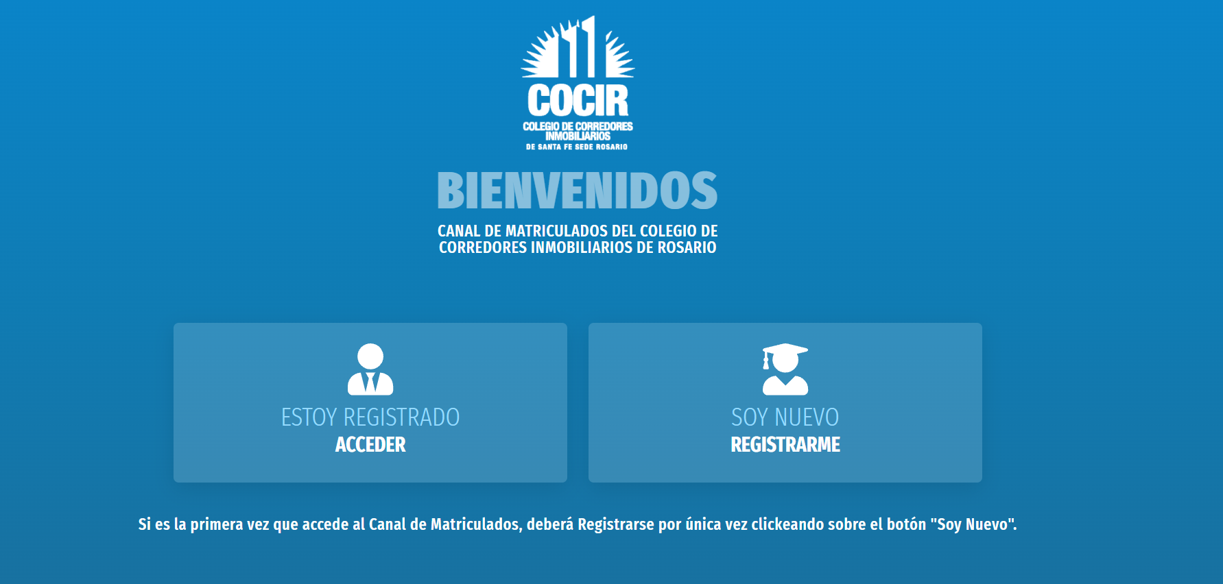 Ingreso al Canal de Matriculados de COCIR